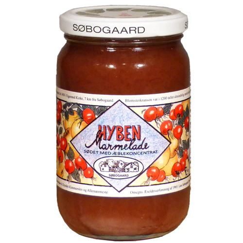 Søbogaard Hybenmarmelade Sødet M.æble Økologisk | 390 g