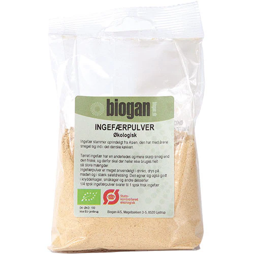 Biogan Ingefærpulver Økologisk | 100 g