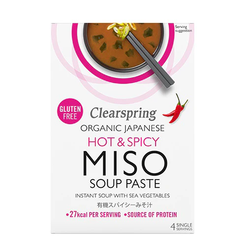 Clearspring Instant Miso Soup | Hot & Spicy Økologisk