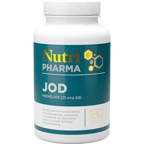 NutriPharma Jod | 180 tabletter