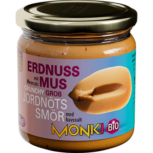Monki Jordnøddesmør Crunch Økologisk | 330 g