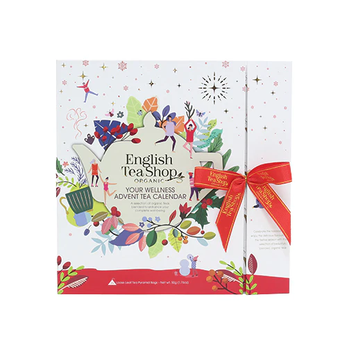 English Tea Shop Julekalender Te Book Style (hvid) Økologisk