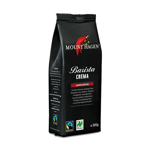 Mount Hagen Kaffebønner Barista Økologisk | 500 g