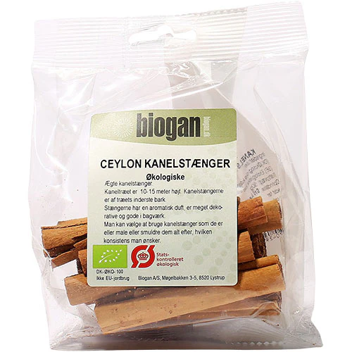 Biogan Kanel Hel Ceylon Økologisk | 50 g