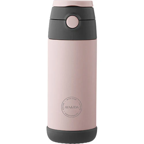 AYA&IDA Kids Straw Bottle | Soft Rose
