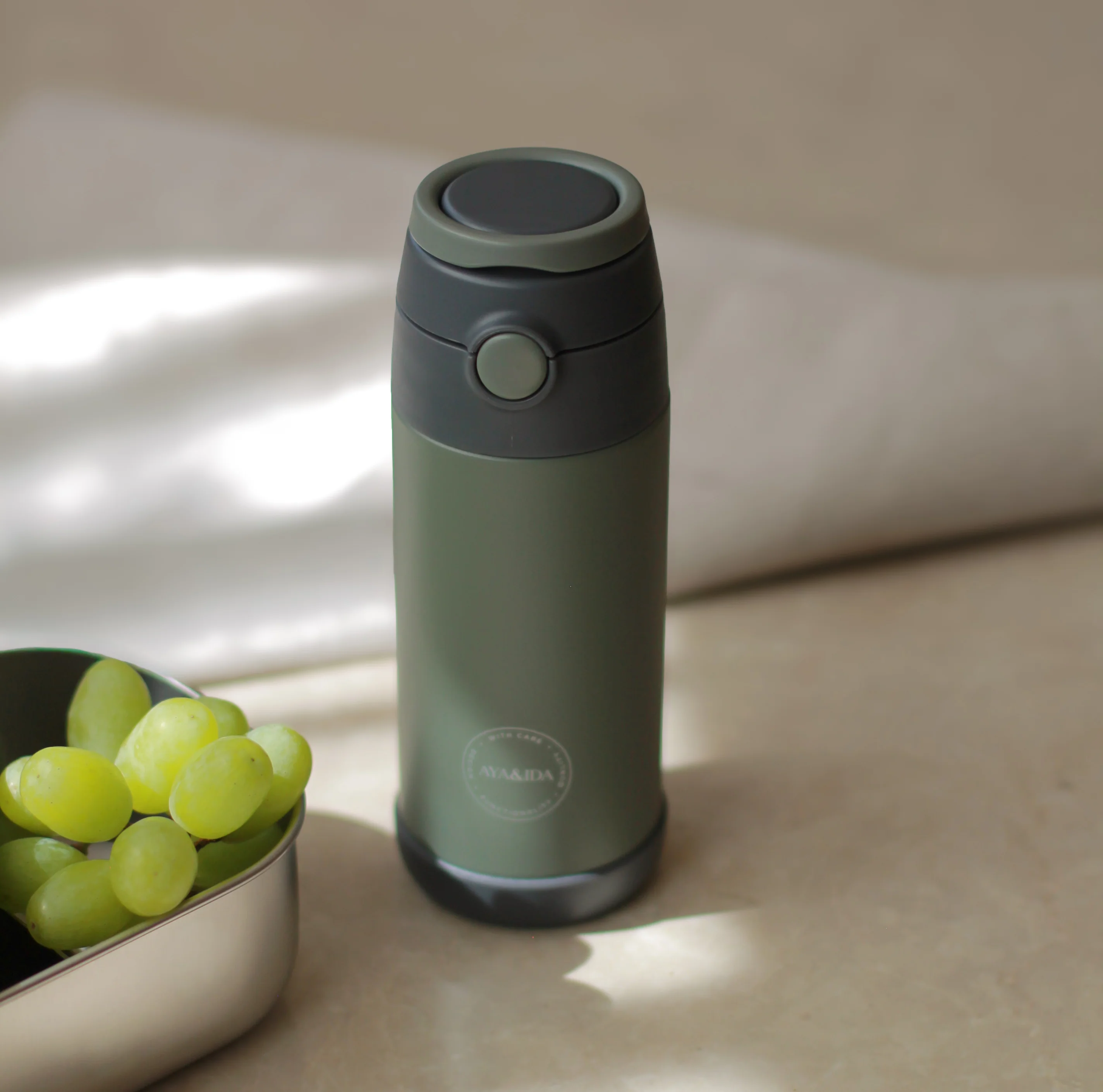 AYA&IDA Kids Straw Bottle | Tropical Green - Image 2