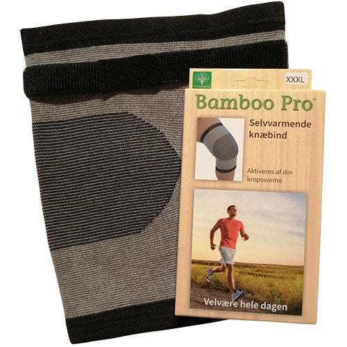 Bamboo Pro Knæbind Selvvarmende | Str. 3XL