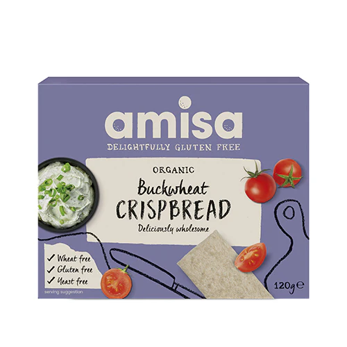 Amisa Knækbrød M. Boghvede Glutenfri Økologisk | 120 g