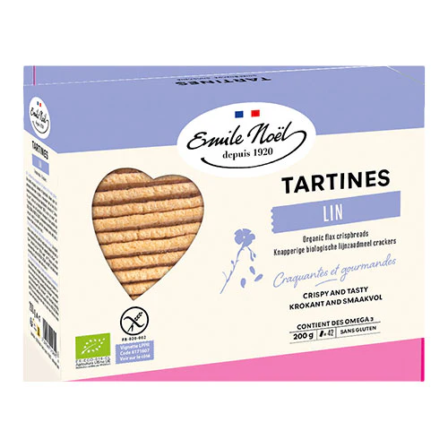 Emile Noël Knækbrød M. Hørfrø Glutenfri Økologisk | 200 g