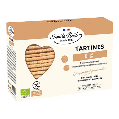 Emile Noël Emile Noel Knækbrød M Valnød Glutenfri Økologisk | 200 g