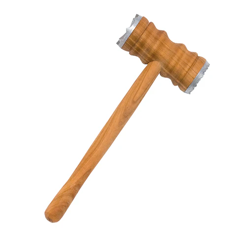 Biogan Kødhammer M. 2x Metal I Kirsebærtræ 28 Cm