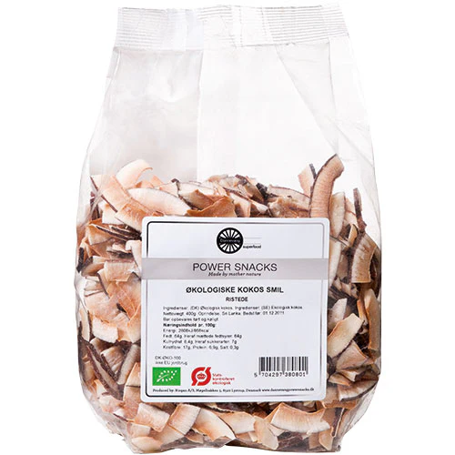 Biogan Kokos Smil Ristede Økologisk | 400 g