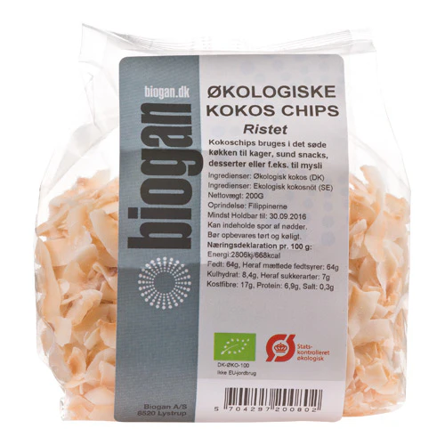 Biogan Kokoschips Økologisk | 200 g