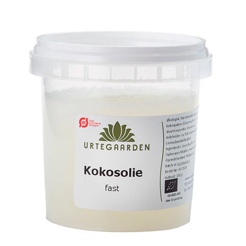 Urtegaarden Kokosolie, Fast Økologisk | 100 g