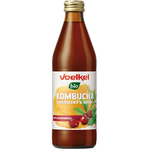 Voelkel Kombucha Surkirsebær-mynte Økologisk | 330 ml