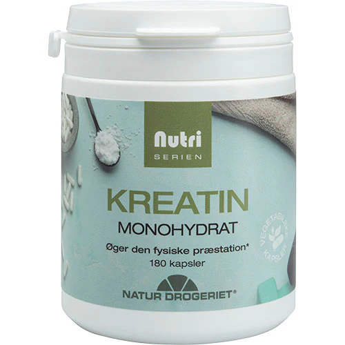 Natur-Drogeriet Kreatin Monohydrat Kapsler | 180 kapsler
