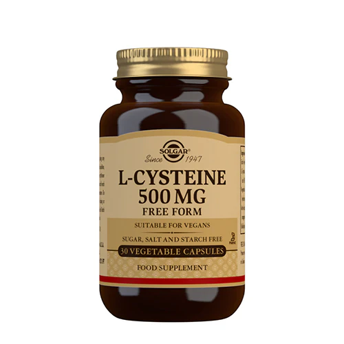 Solgar L-cystein 500 Mg Aminosyre | 30 kapsler