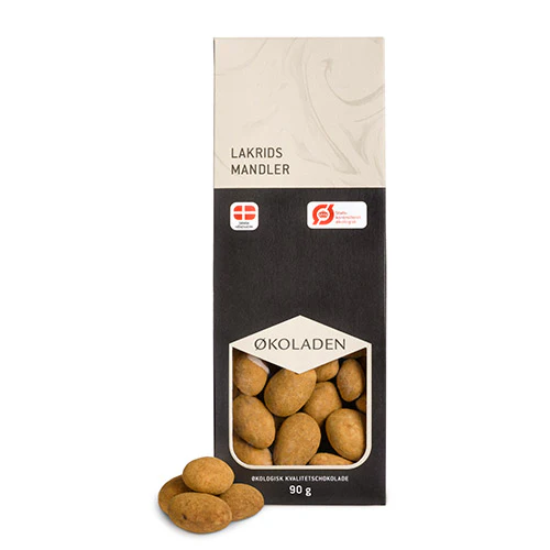 Økoladen Choko Lakrids Mandler | 90 g