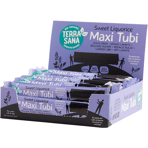 Terrasana Lakridsstang Maxi Tubi Sød Blød Finsk Økologisk | 28 g