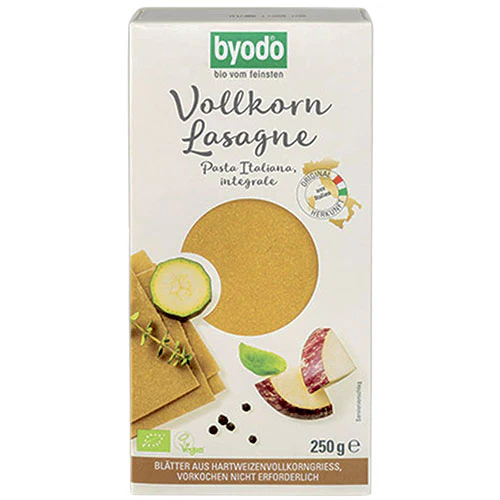 Byodo Økologisk Fuldkorn Lasagne | 250 g