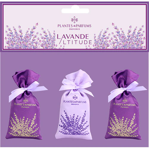 Plantes & Parfums Lavendelposer i Bomuldssatin | 3x18 g