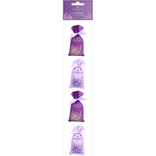Plantes & Parfums Lavendelposer i bomuldssatin | 4x18 g
