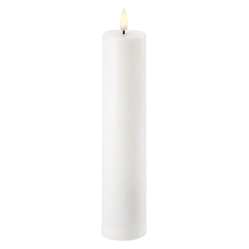 Uyuni lighting LED Bloklys, Nordic White, Smooth, 4,8x22 cm