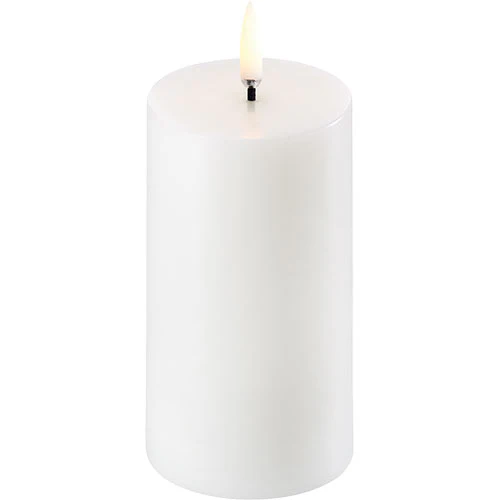 Uyuni lighting LED Bloklys, Nordic white, Smooth, 5,8x10 cm