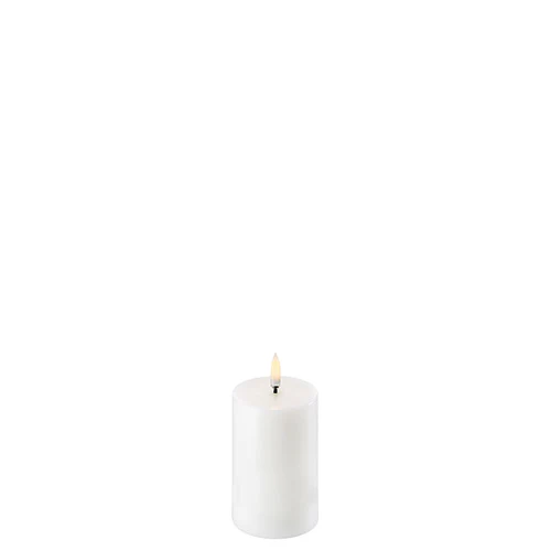 Uyuni lighting LED Bloklys, Nordic White, Smooth, 5x5,7 cm