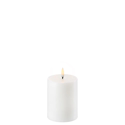 Uyuni lighting LED Bloklys, Nordic white, Smooth, 7,8x10 cm