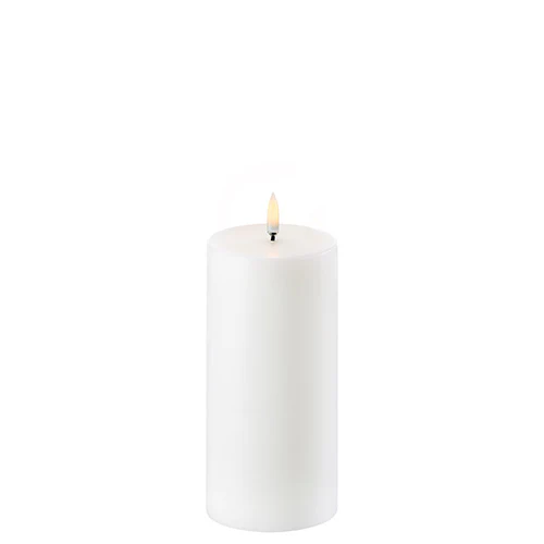 Uyuni lighting LED Bloklys, Nordic white, Smooth, 7,8x15 cm