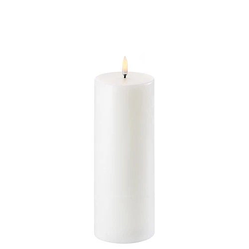 Uyuni lighting LED Bloklys, Nordic white, Smooth, 7,8x20 cm