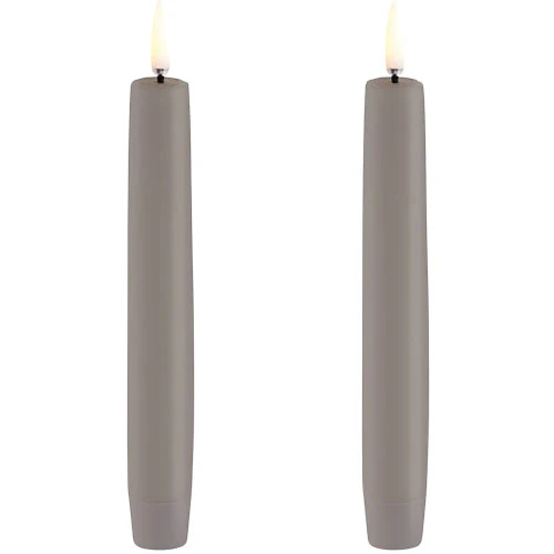 Uyuni lighting LED Kronelys, Sandstone, Smooth, 2-pack, 2,3x15,5