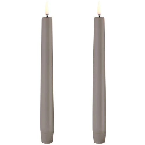 Uyuni lighting LED Kronelys, Sandstone, Smooth, 2-pack, 2,3x20,5