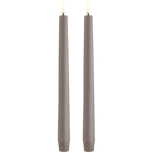Uyuni lighting LED Kronelys, Sandstone, Smooth, 2-pack, 2,3x25 c
