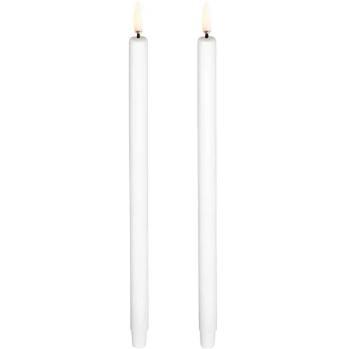 Uyuni lighting LED mini Kronelys, Smooth, 2-pack, 1,3x25 cm