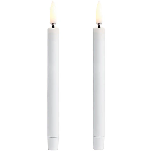 Uyuni lighting LED mini Kronelys, White, 2-pack, 1,3x13,8 cm