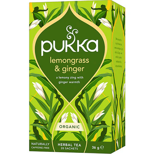 Pukka Lemongrass & Ginger Te | 20 breve