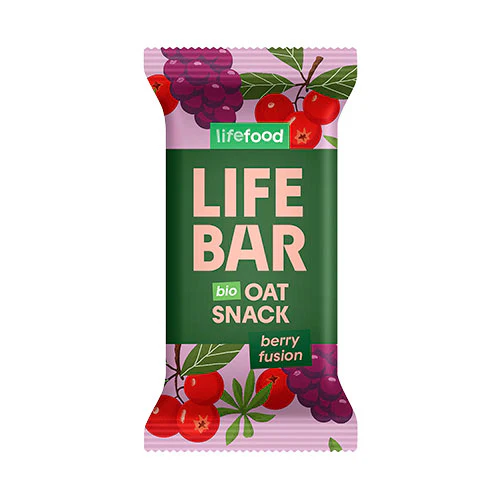 Lifebar Havre Snack Berry Fusion Økologisk | 40 g