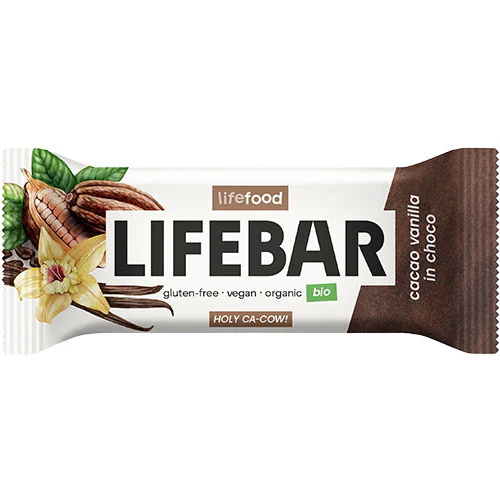 Lifebar Inchoco Cacao Vanilla Raw Økologisk | 40 g