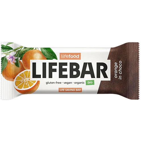 Lifebar Inchoco Orange Raw Økologisk | 40 g