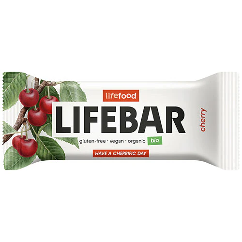 Lifebar Kirsebær Raw Økologisk | 40 g
