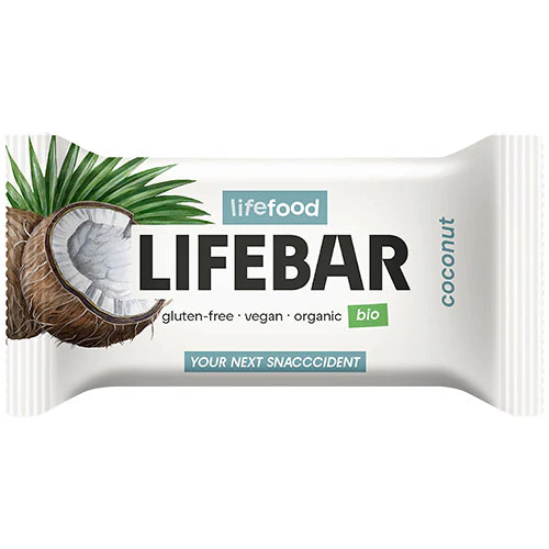 Lifebar Mini Coconut Raw Økologisk | 25 g