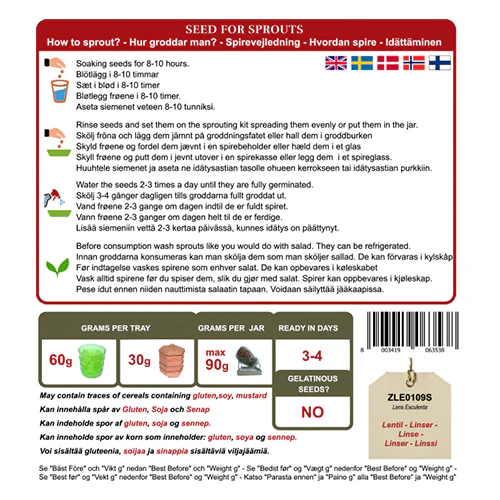 GEO Linseblanding Til Spiring Økologisk | 600 g - Image 2