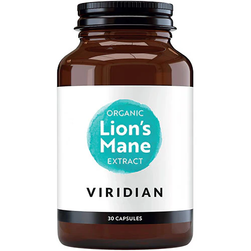 Viridian Nutrition Lions Mane Ekstrakt Økologisk | 30 kapsler