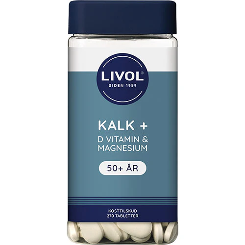 Livol Kalk + D Vitamin & Magnesium | 270 tabletter