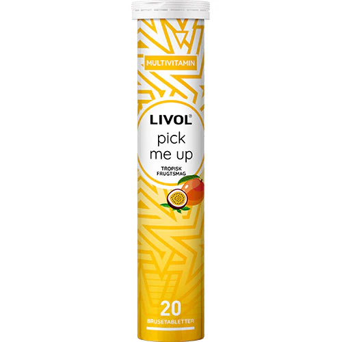 Livol Pick me up, tropisk smag | 20 tabletter
