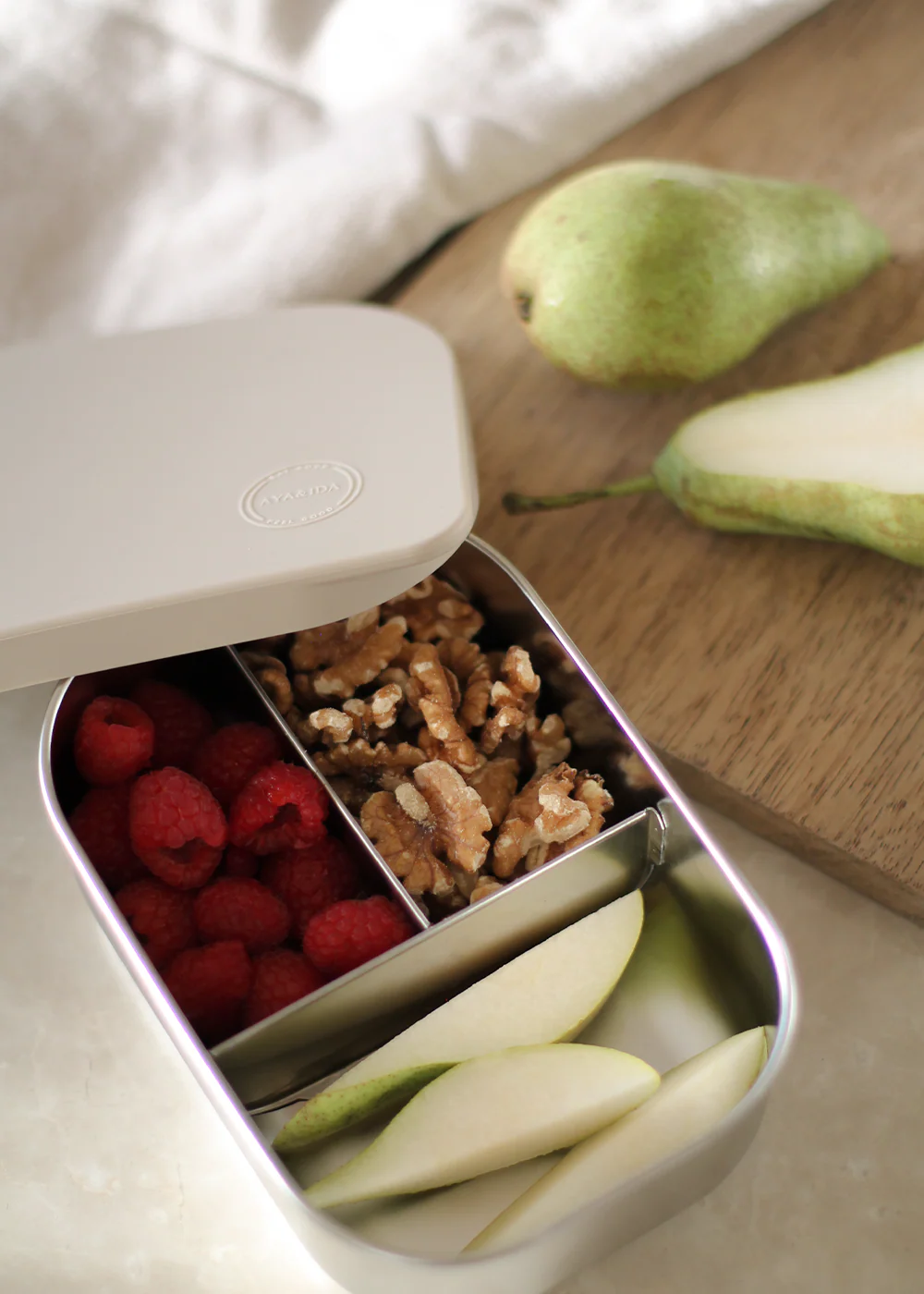 AYA&IDA Lunch Box 900 ml | Cream Beige - Image 2