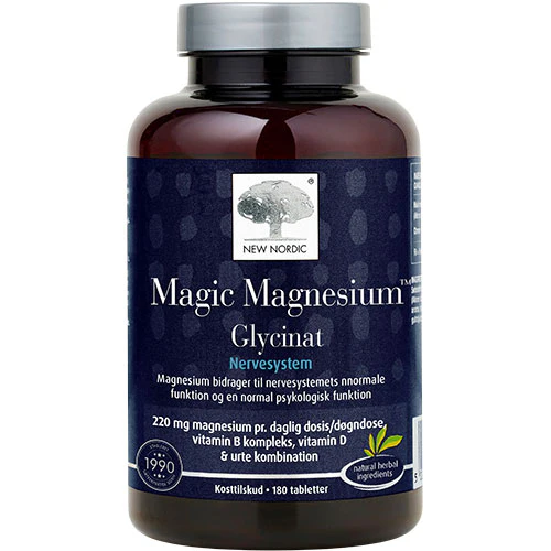 New Nordic Magic Magnesium Glycinat | 180 tabletter
