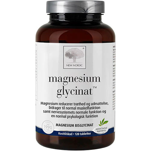 New Nordic Magnesium Glycinat | 120 tabletter